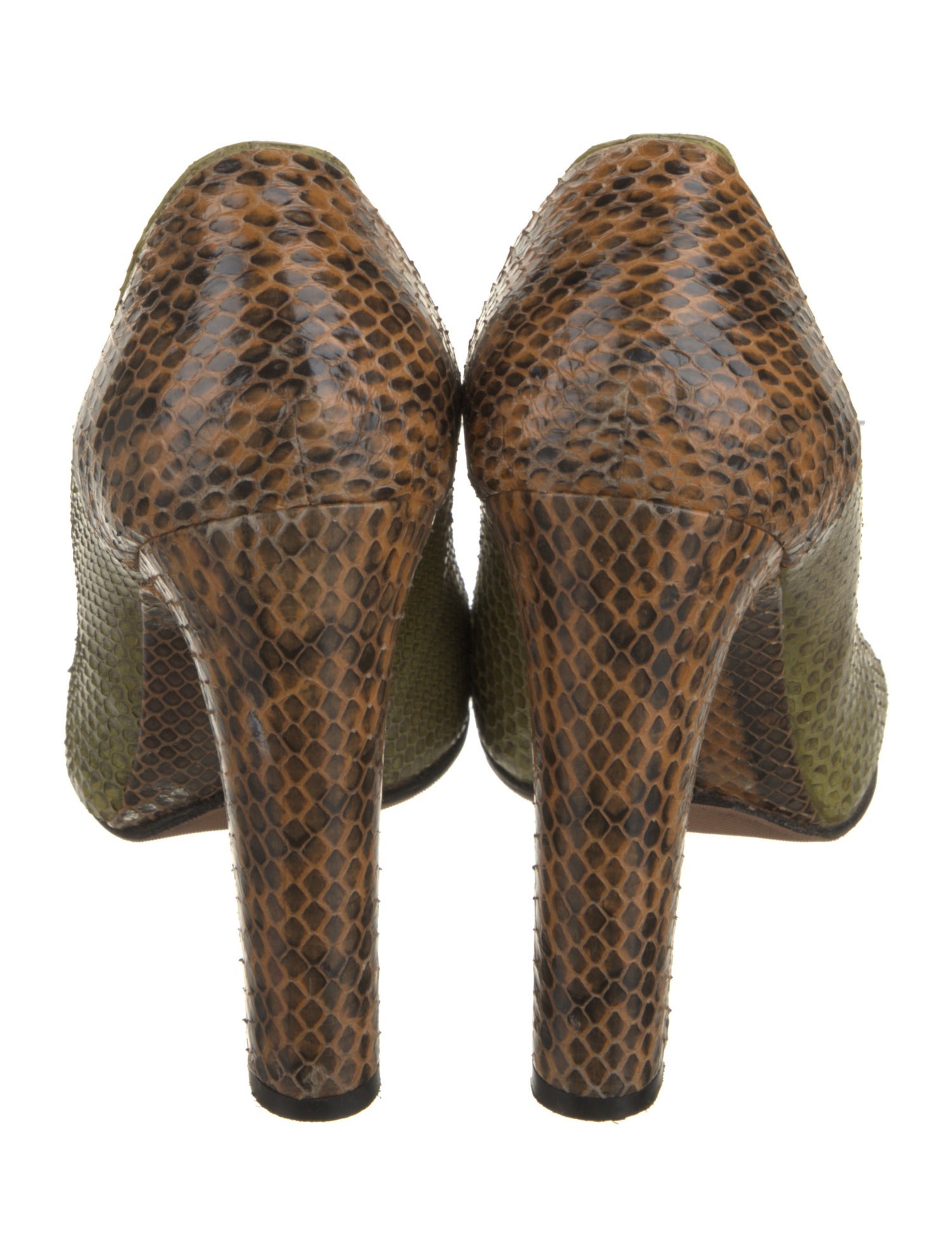 Chloé Snakeskin Animal Print Pumps